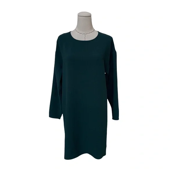 Wilfred | Dresses | Wilfred Aritzia Shift Dress Hunter Green Long Sleeve  Knee Length Japan | Poshmark